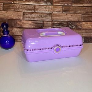 Purple makeup box